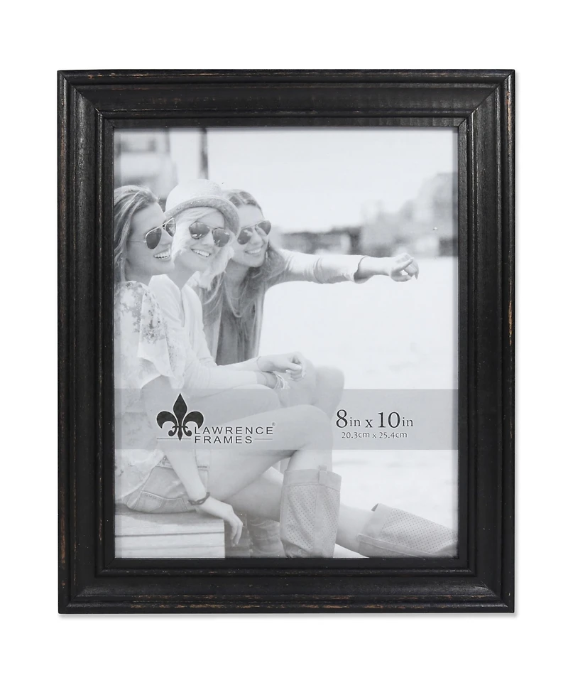 Lawrence Frames Durham Weathered Black Wood Picture Frame - 8" x 10"