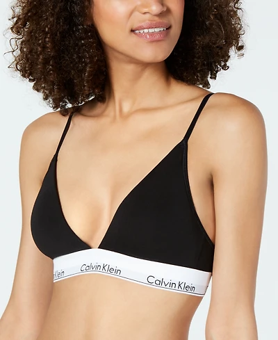 Calvin Klein Women's Modern Cotton Lightly Lined Triangle Bralette QF5650