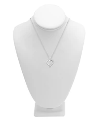 Diamond Heart 18" Pendant Necklace (1/10 ct. t.w.) in Sterling Silver