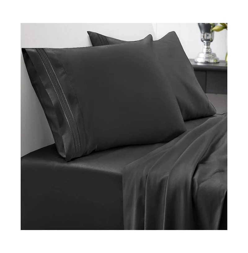 Sweet Home Collection Microfiber 4-Pc. Sheet Set, California King