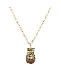 Noir Cubic Zirconia Pineapple Necklace