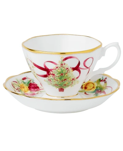 Royal Albert Old Country Roses Holiday Teacup and Saucer