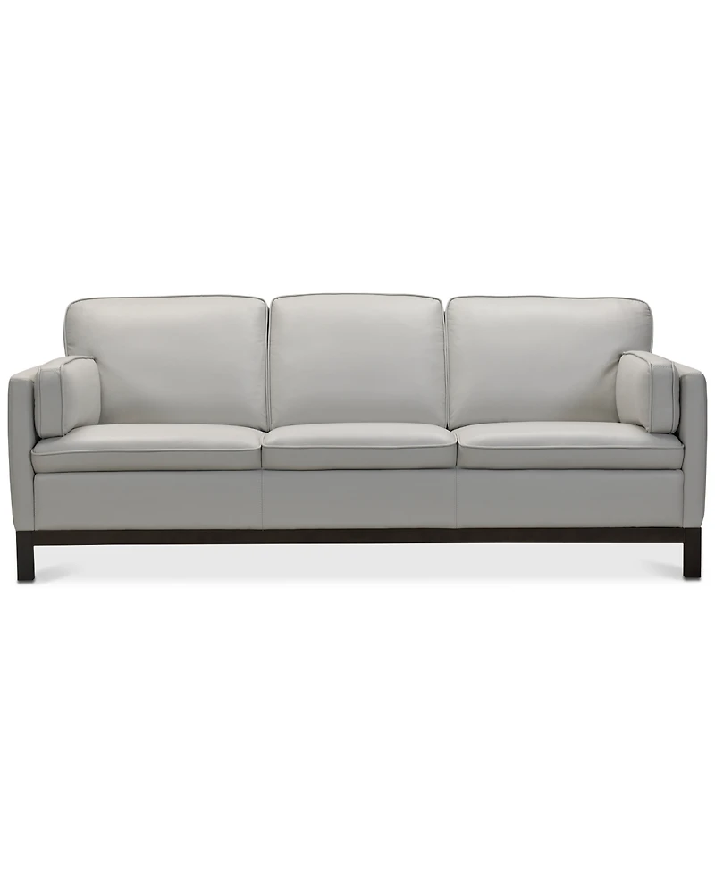 Closeout! Virton 87" Leather Sofa, Created for Macy's