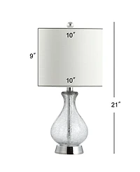 Jonathan Y Playa 21" Glass Led Table Lamp