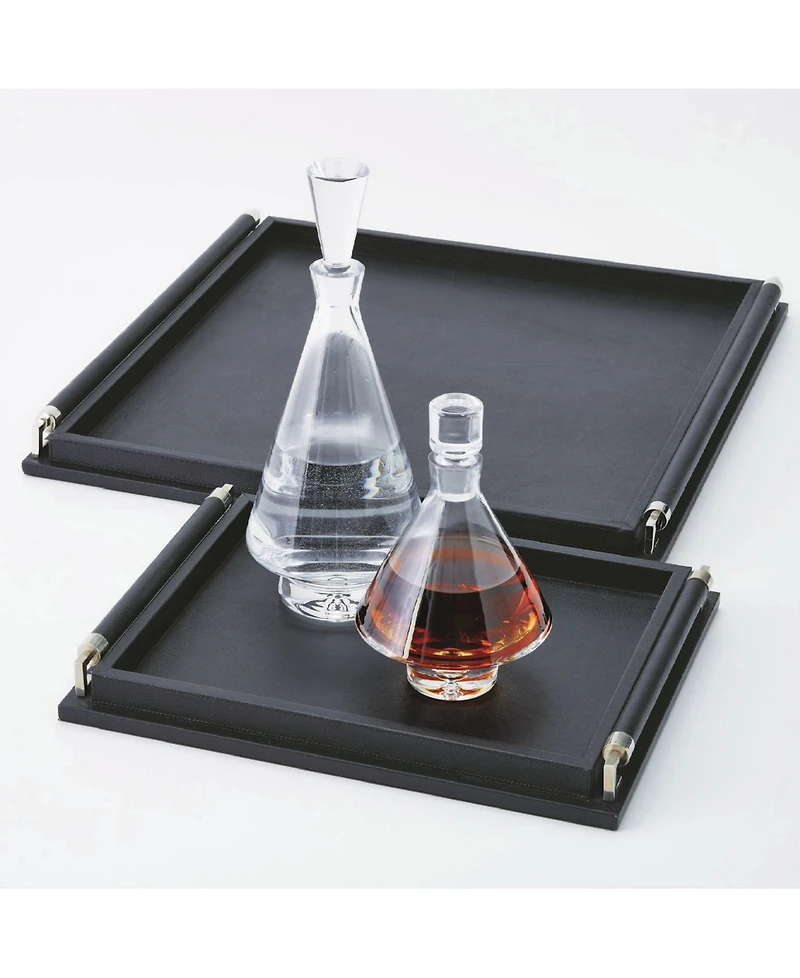 Global Views Wrapped Handle Tray Small