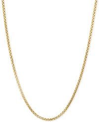 Italian Gold Box 20" Chain Necklace in 14k Gold