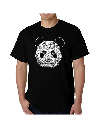 La Pop Art Mens Word T-Shirt - Panda Head