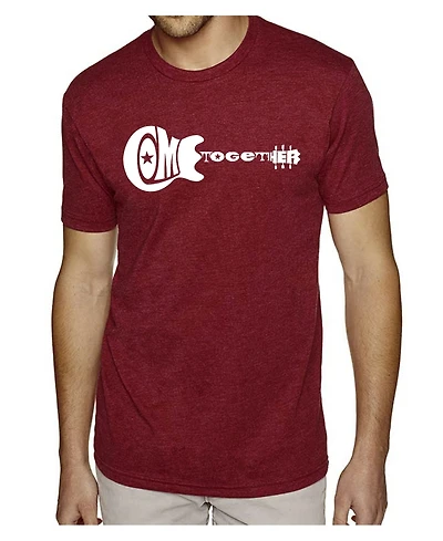 La Pop Art Mens Premium Blend Word T-Shirt - Come Together