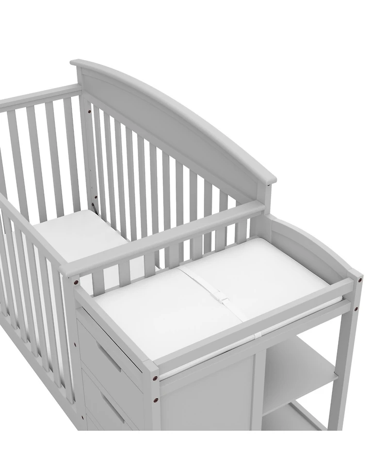 Graco Benton 4-in-1 Convertible Crib and Changer (Pebble Gray)