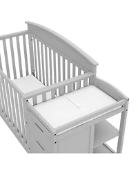 Graco Benton 4-in-1 Convertible Crib and Changer (Pebble Gray)