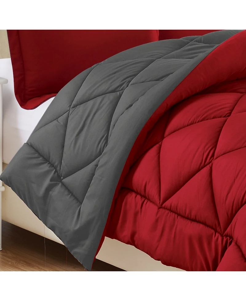 Elegant Comfort Reversible Down Alternative Pc. Comforter Sets