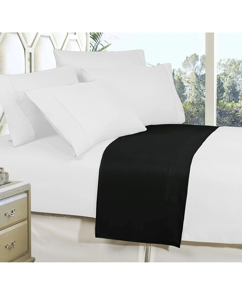 Elegant Comfort Silky Soft Flat Sheet