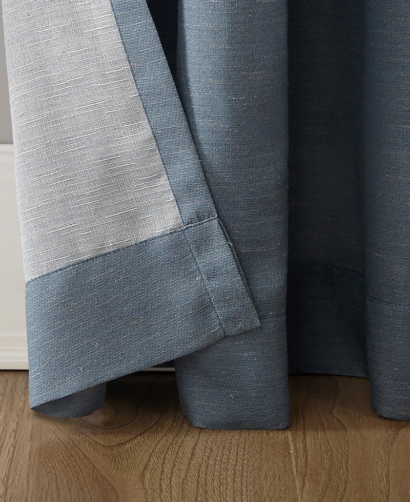 Amalfi Linen Blend Textured Semi-Sheer Rod Pocket Curtain Panel