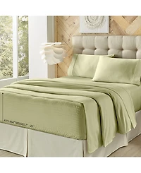 J Queen New York Royal Fit Microfiber Sheet Set, Full