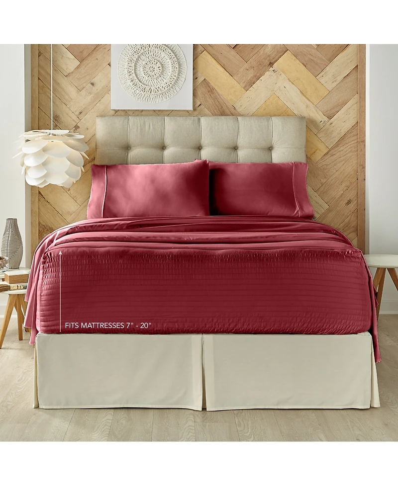 J Queen New York Royal Fit Microfiber Sheet