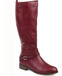 Journee Collection Women's Ivie Extra Wide Calf Knee High Riding Boots
