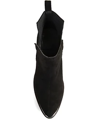 Journee Collection Women's Issla Block Heel Western Booties