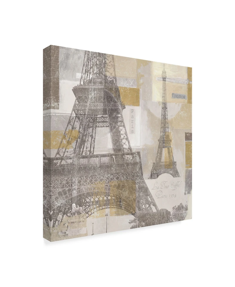 Lisa Audit 'Eiffel Tower Iii' Canvas Art - 18" x 18"