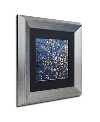 Kurt Shaffer 'Springtime at the Lake' Matted Framed Art - 11" x 11"