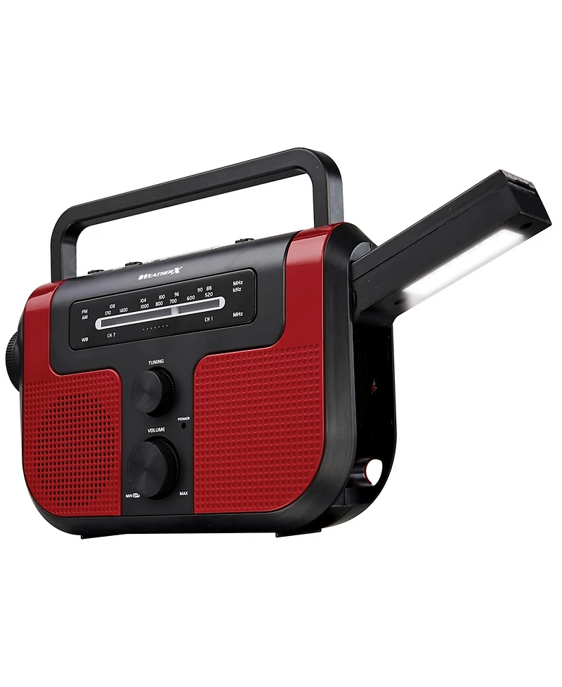 WeatherX Weatherband Am/Fm Radio with Flashlight, Lantern, and Phone Charger, WR383R