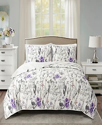 Lush Decor Adalia Reversible 3-Piece Quilt Set, Full/Queen