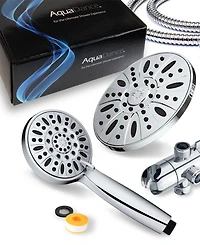 AquaDance Premium High Pressure 3-way Rainfall Combo Shower Head