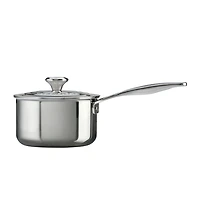 Le Creuset 2 Quart Stainless Steel Saucepan with Lid