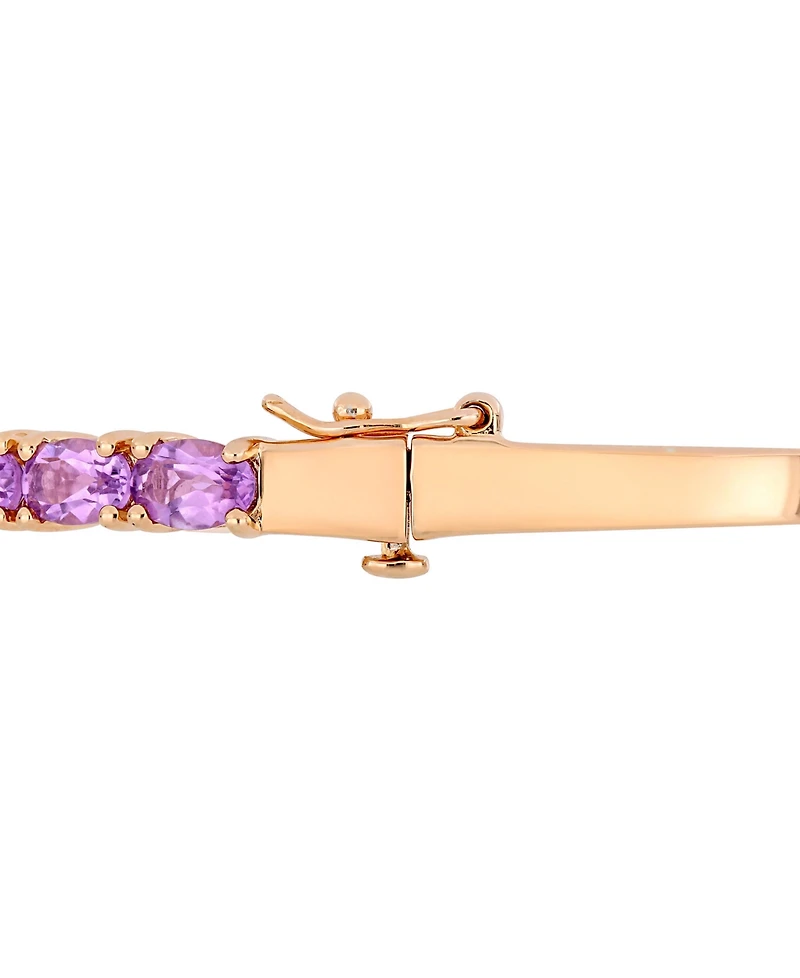 Amethyst (6 ct. t.w.) Bangle in 18k Rose Gold over Sterling Silver