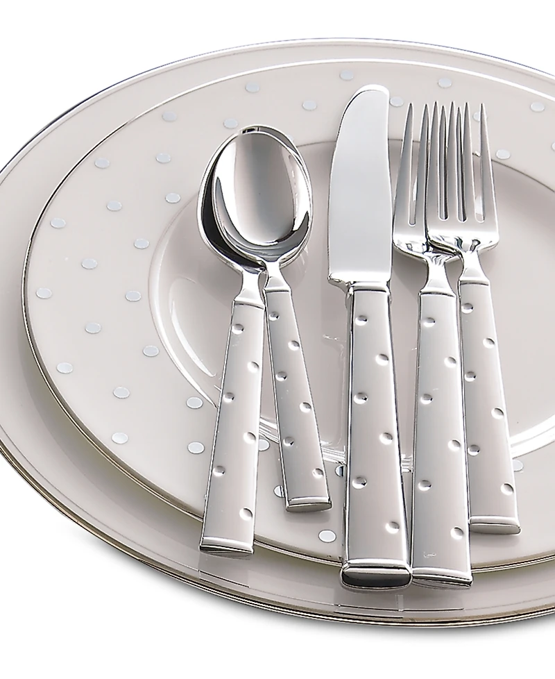 kate spade new york Larabee Dot 20 Piece Flatware Set, Service for 4