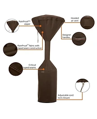 Classic Accessories Standup Patio Heater Cover, Dark Cocoa