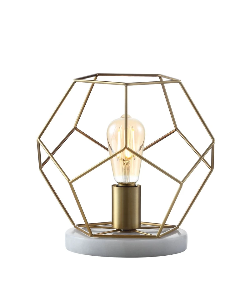 Jonathan Y James 10" Metal/Marble Led Table Lamp