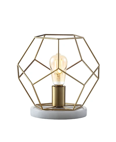 Jonathan Y James 10" Metal/Marble Led Table Lamp