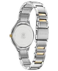 Citizen Eco-Drive Women's Corso Diamond-Accent Two-Tone Stainless Steel Bracelet Watch 29mm
