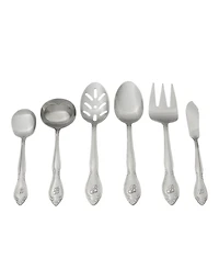 Riverridge Rose 46 Piece Monogrammed Flatware Set - D, Service for 8