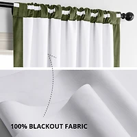 Half Price Drapes Hunter Green Signature Velvet Blackout Curtain