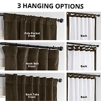 Half Price Drapes Java Signature Velvet Blackout Curtain
