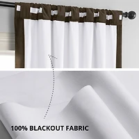 Half Price Drapes Java Signature Velvet Blackout Curtain