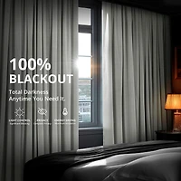 Half Price Drapes Reflection Grey Signature Velvet Blackout Curtain