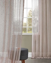 Half Price Drapes Open Weave Linen Blend Sheer Curtain