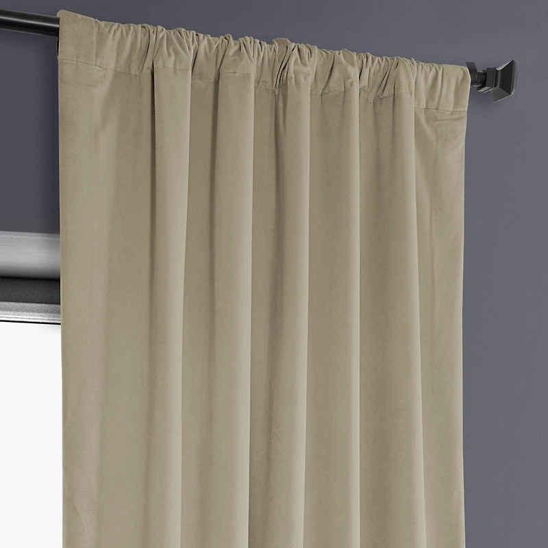 Half Price Drapes Heritage Plush Velvet Room Darkening Curtain