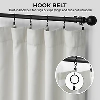 Half Price Drapes Textured Faux Linen Room Darkening Curtain