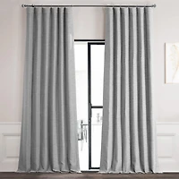 Half Price Drapes Whisper White Solid Cotton Hotel Blackout Curtain