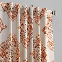 Half Price Drapes Henna Emblem Room Darkening Curtain