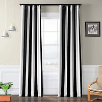 Half Price Drapes Awning Striped Room Darkening Curtain