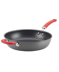 Rachael Ray Create Delicious Hard-Anodized Aluminum 12.5" Nonstick Deep Skillet