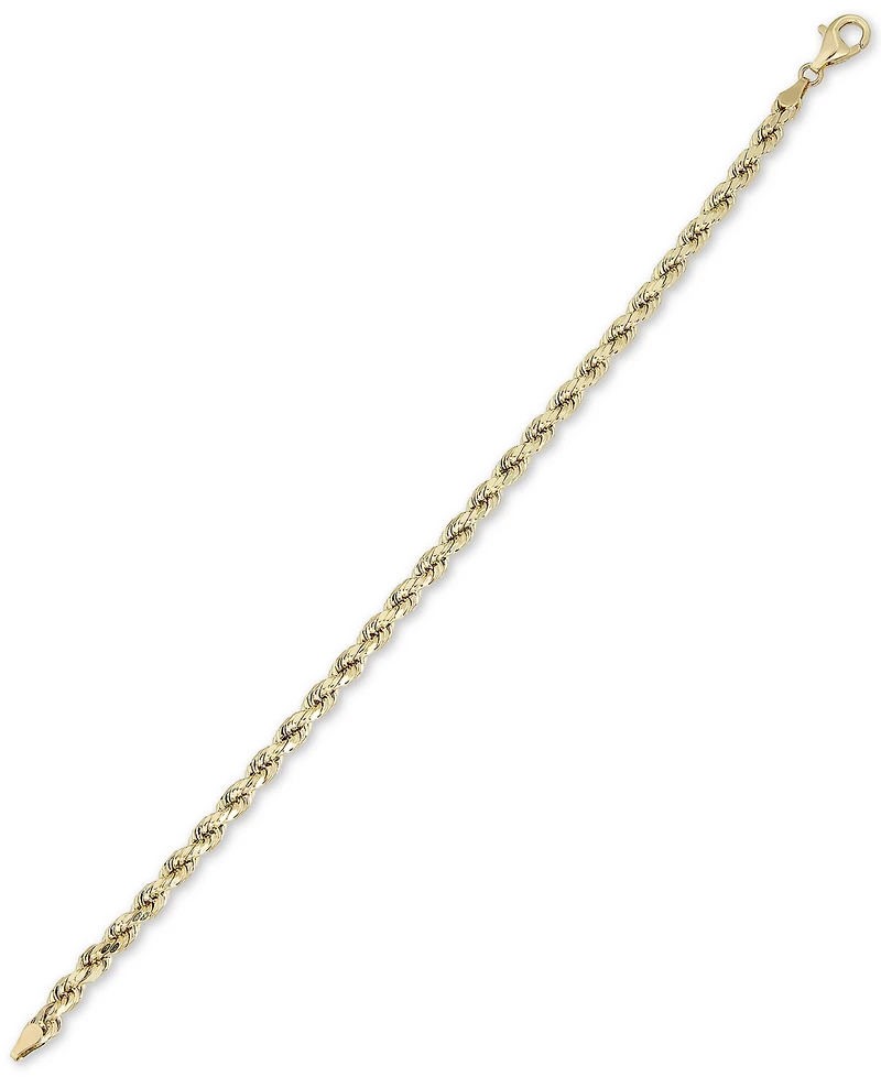 Rope Chain Bracelet in 10k Gold