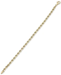 Rope Chain Bracelet in 10k Gold