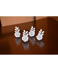 Vibhsa Rose Napkin Ring Set of 4