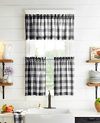 Elrene Home Fashions Farmhouse Living Buffalo Check Window Tier Set