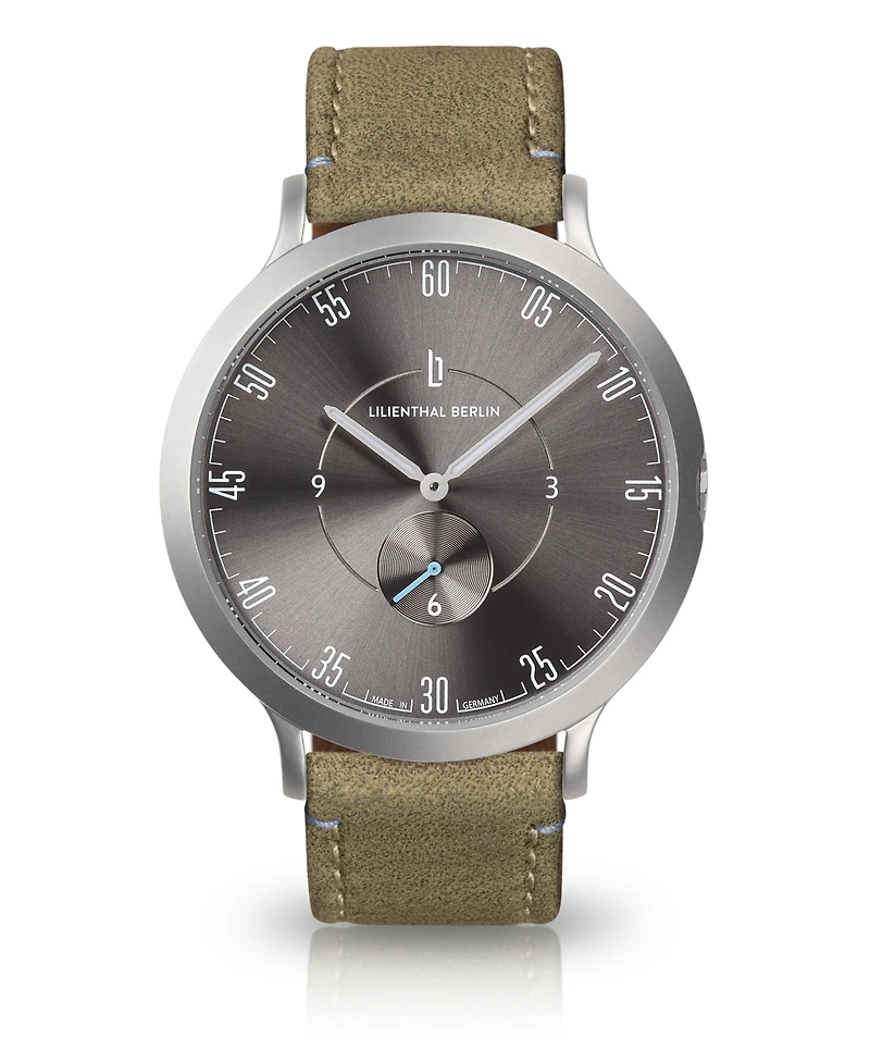 Lilienthal Berlin L1 Gray Leather Watch 42mm